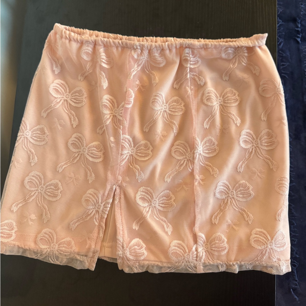 Sold-Bailey Rose- Pink mini skirt